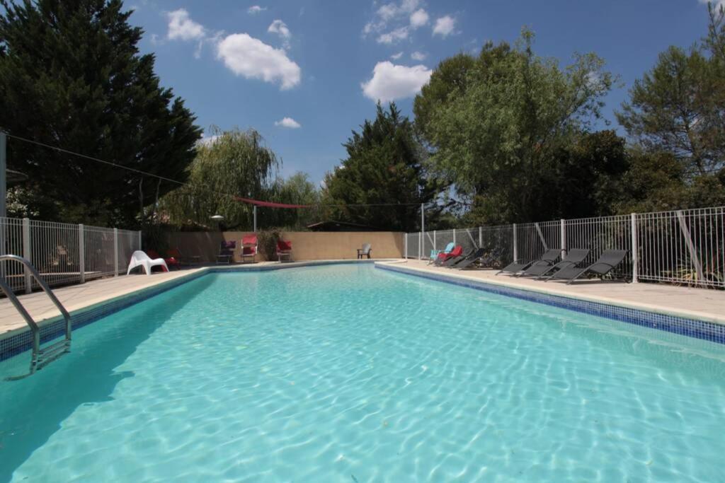 Gite Avec Piscine Et Climatisation Buzignargues Zewnętrze zdjęcie