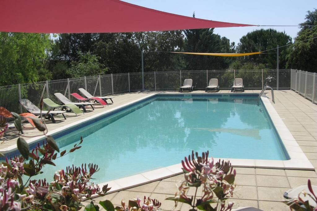 Gite Avec Piscine Et Climatisation Buzignargues Zewnętrze zdjęcie